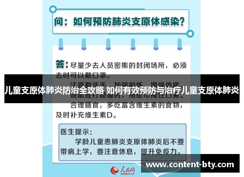 儿童支原体肺炎防治全攻略 如何有效预防与治疗儿童支原体肺炎