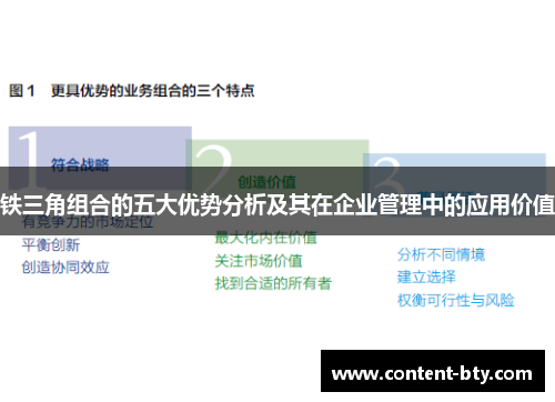 铁三角组合的五大优势分析及其在企业管理中的应用价值